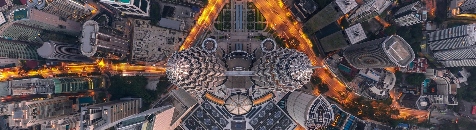 Aerial view of Kuala Lumpur city centre